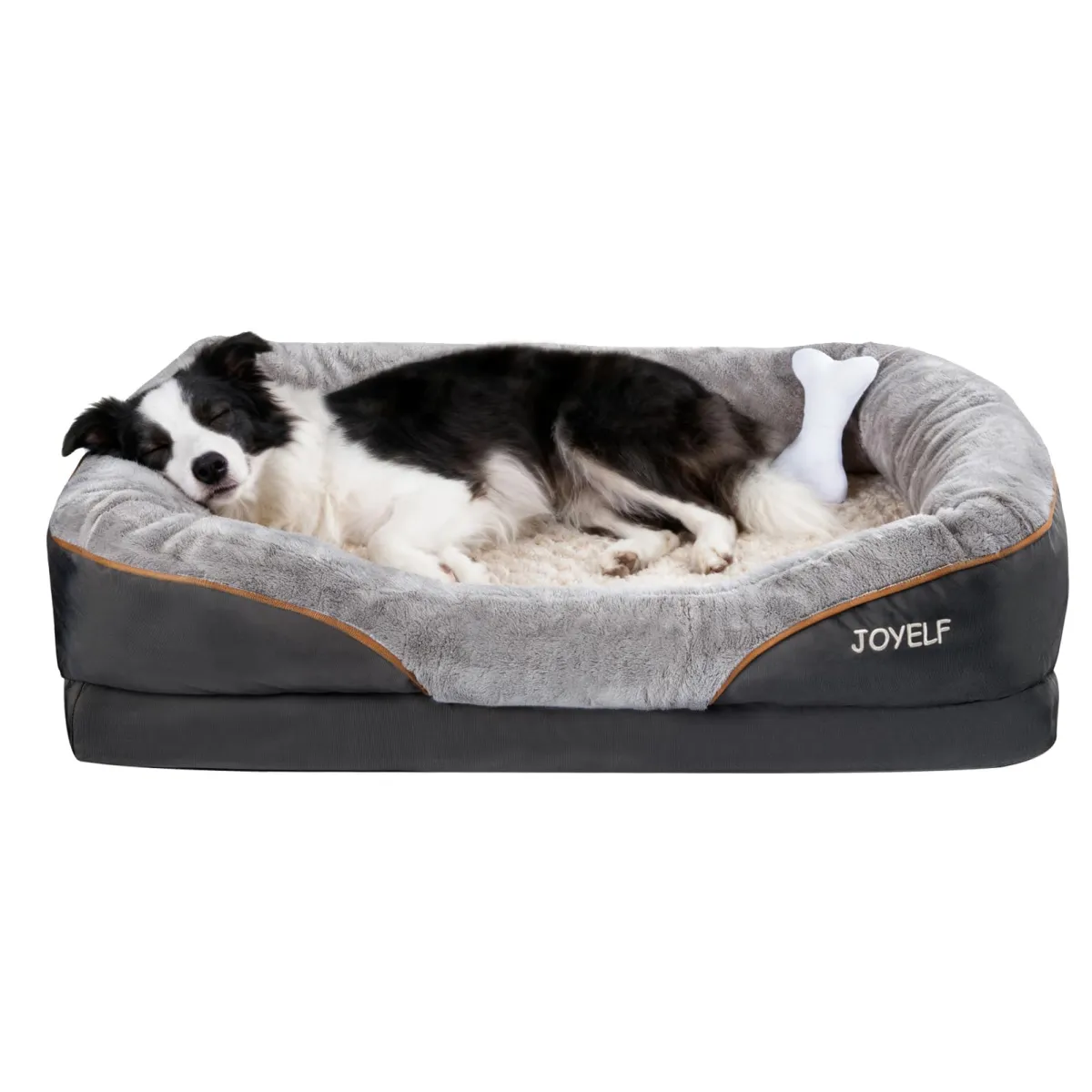 JOYELF Large cama viscoelástica con funda extraíble