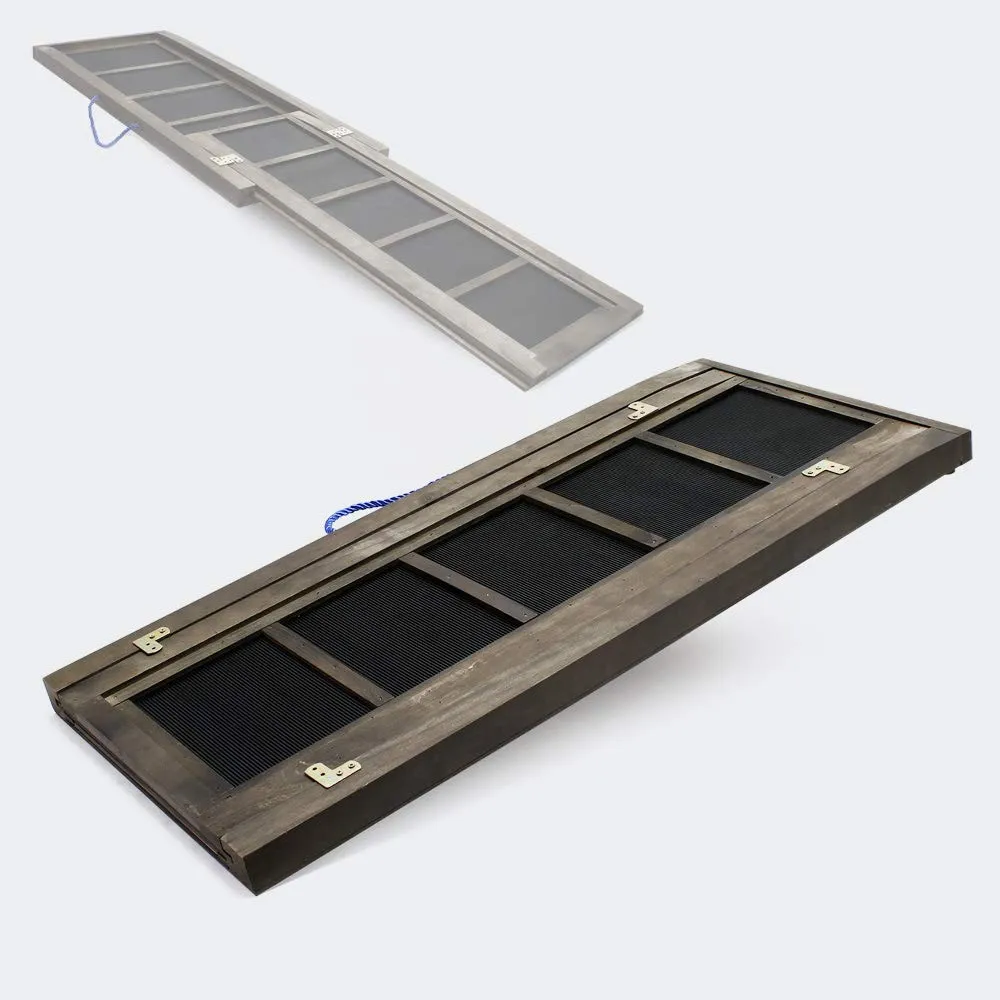 WilTec Rampa telescopica extensible de aluminio (165x43)