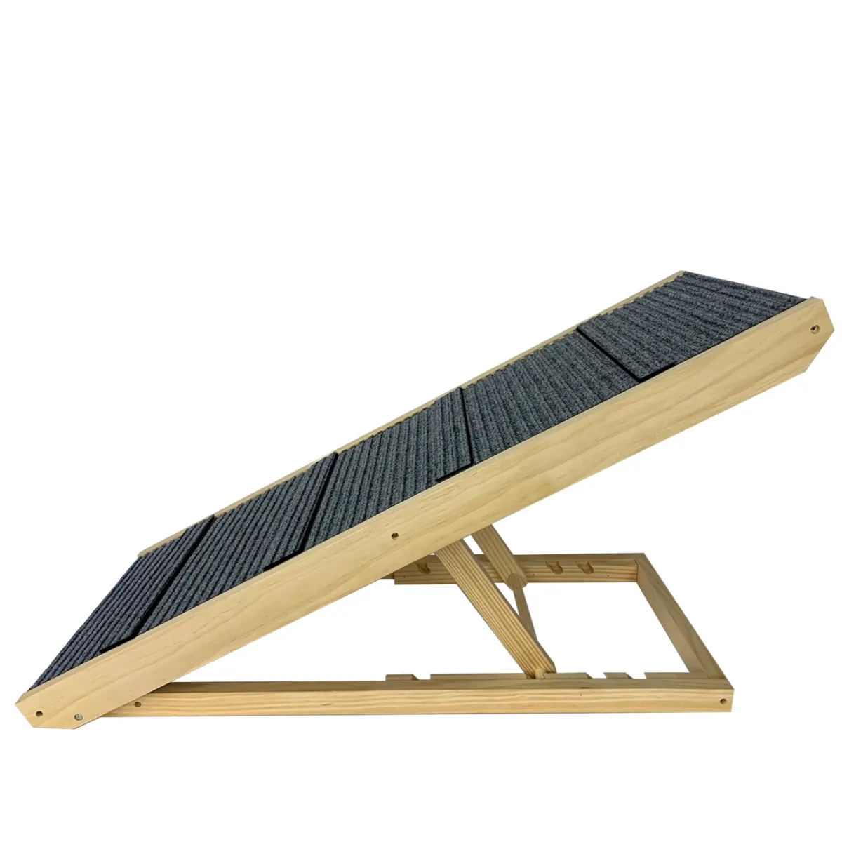 UISEBRT Escalera plegable de madera de altura ajustable