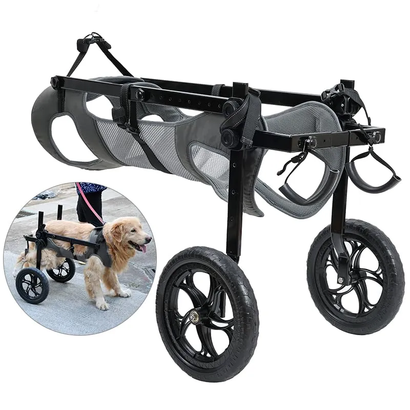 Silla de ruedas grande para patas traseras