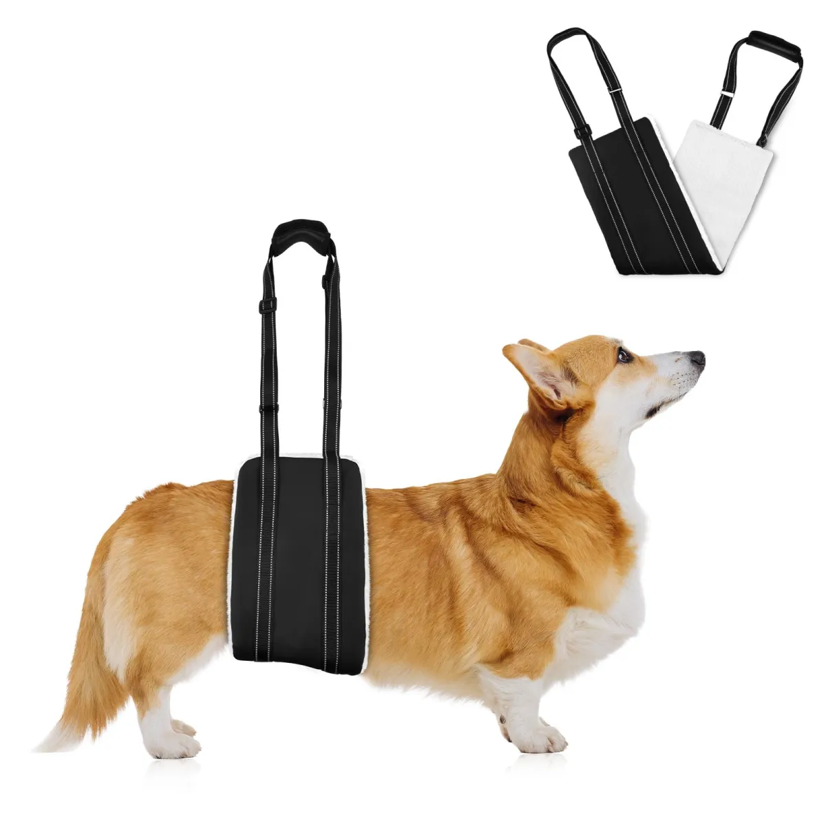 AOOHA Arnés para patas traseras esponjoso y cómodo