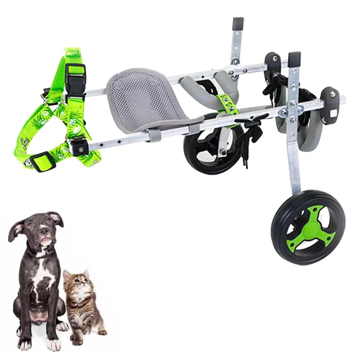 Silla de ruedas para patas traseras de perros pequeños